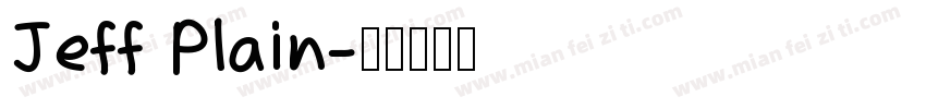 Jeff Plain字体转换